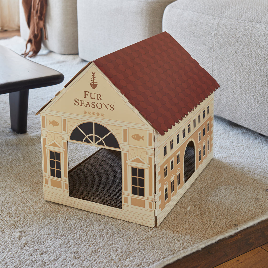 balvi-lifestyle-fur-seasons-maison-chat-griffoir-beige image 3