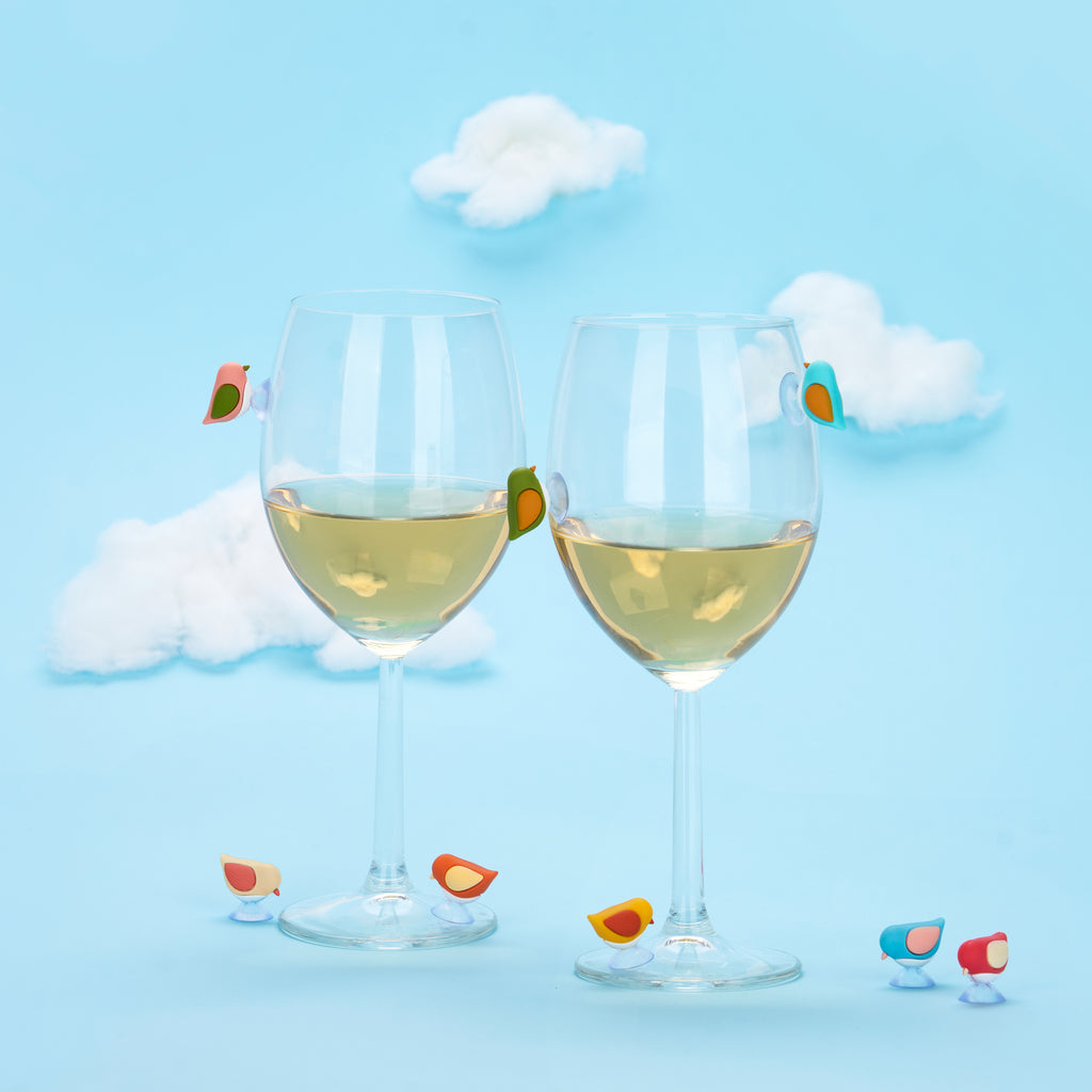balvi-kitchen-table-birdie-marque-verres-oiseaux-silicone-x8 image 2