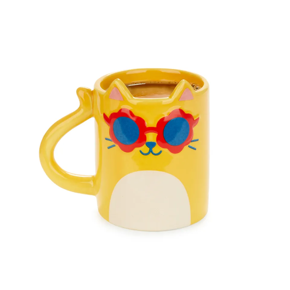 balvi-cool-cat-mug-chat-c-ramique-noir-lunettes image 1