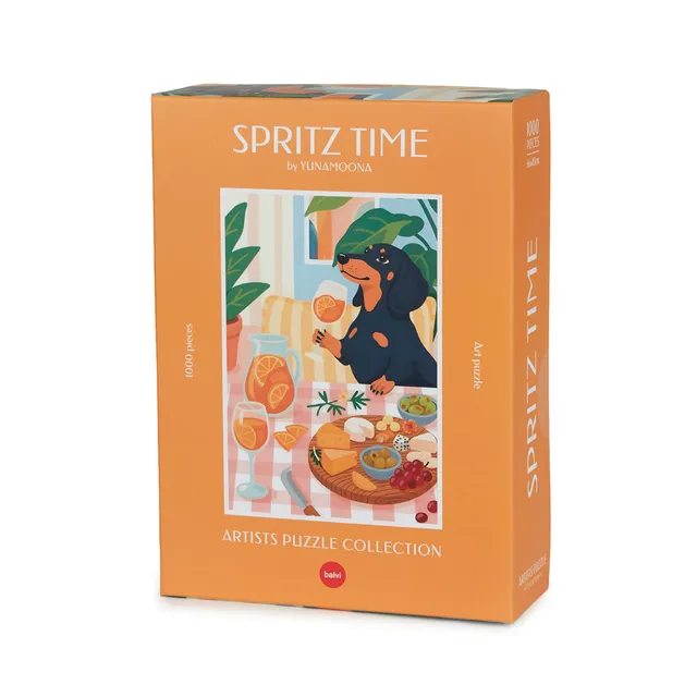 balvi-lifestyle-spritz-time-puzzle-1000-pi-ces-teckel image 1