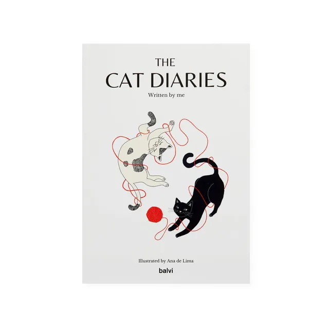 balvi-desk-the-cat-diaries-carnet-chat-multicolore image 1
