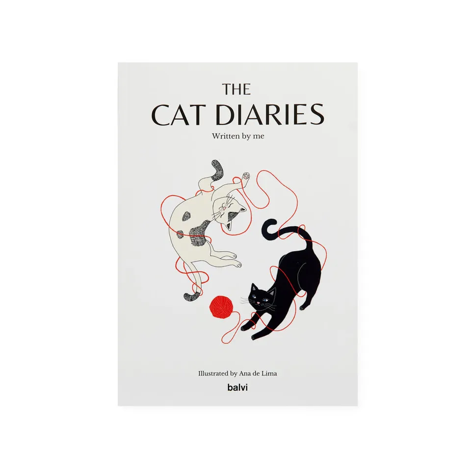 balvi-desk-the-cat-diaries-carnet-chat-multicolore image 1