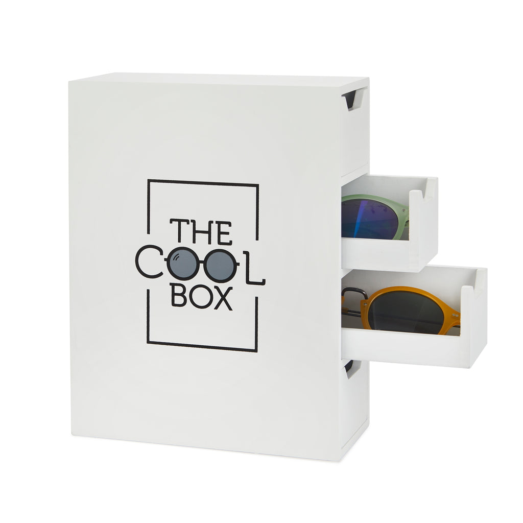 balvi-home-decor-the-cool-box-bo-te-lunettes-noire-4-tiroirs-feutrine image 1