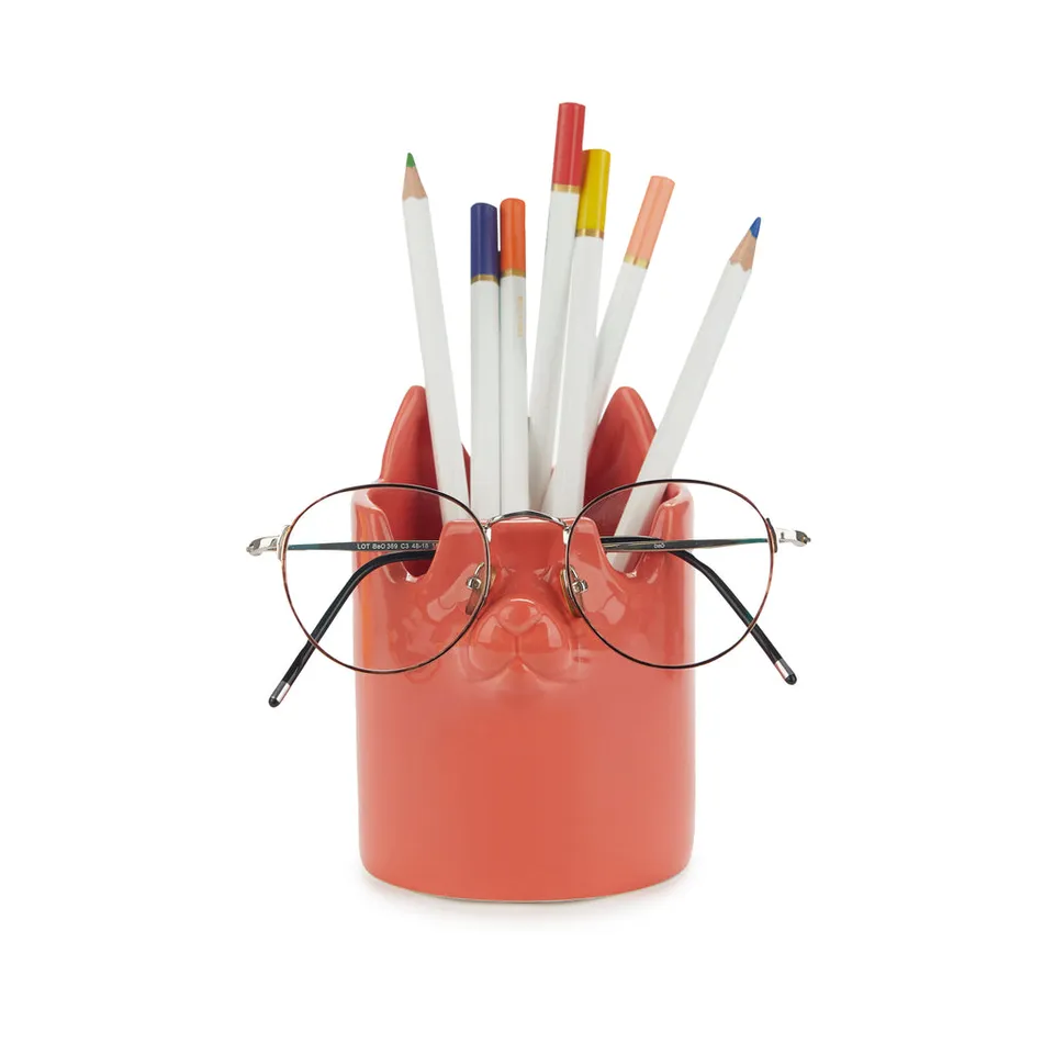 balvi-desk-nosy-buddy-chat-pot-crayons-porte-lunettes-2-en-1 image 1
