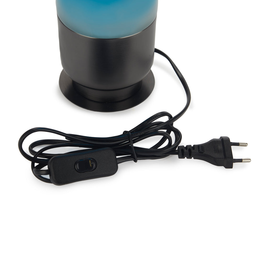 balvi-capsule-lampe-lave-bleue-aluminium-verre image 6
