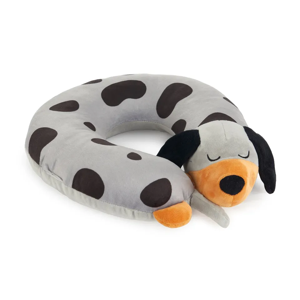 balvi-lifestyle-teckel-coussin-voyage-gris-nuque image 1