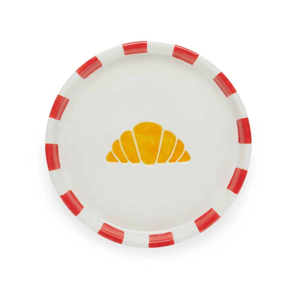 balvi-kitchen-croissant-plate-assiette-c-ramique-verte image 1