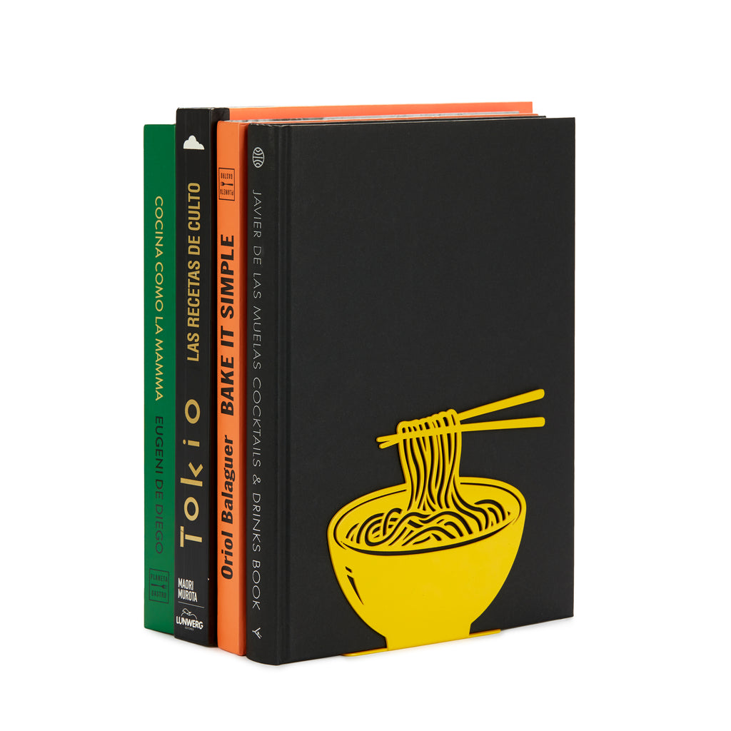balvi-desk-ramen-bookend-serre-livre-jaune-m-tal image 1