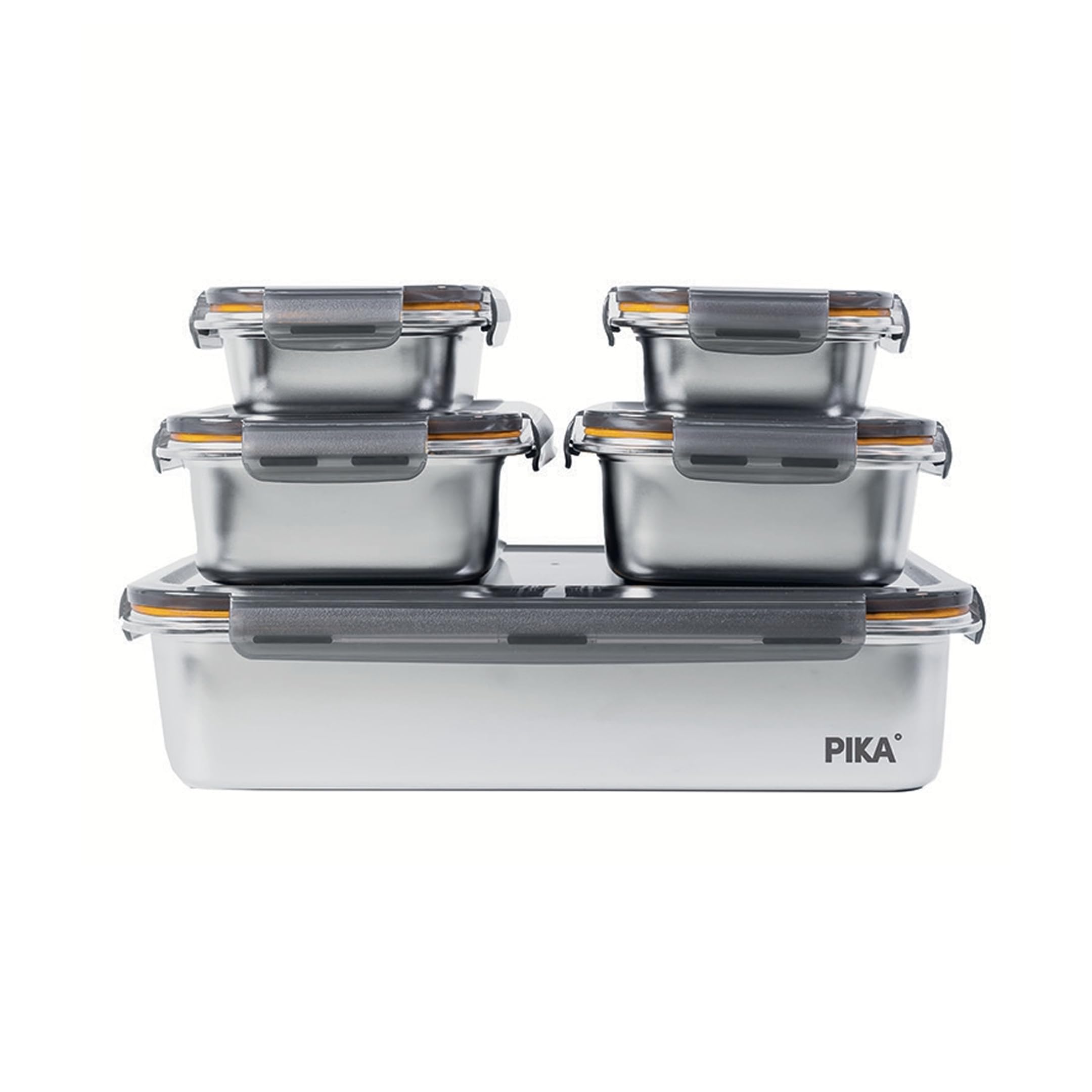 pika-batch-cooking-bo-tes-inox-lot-5-herm-tique-micro-ondes image 1