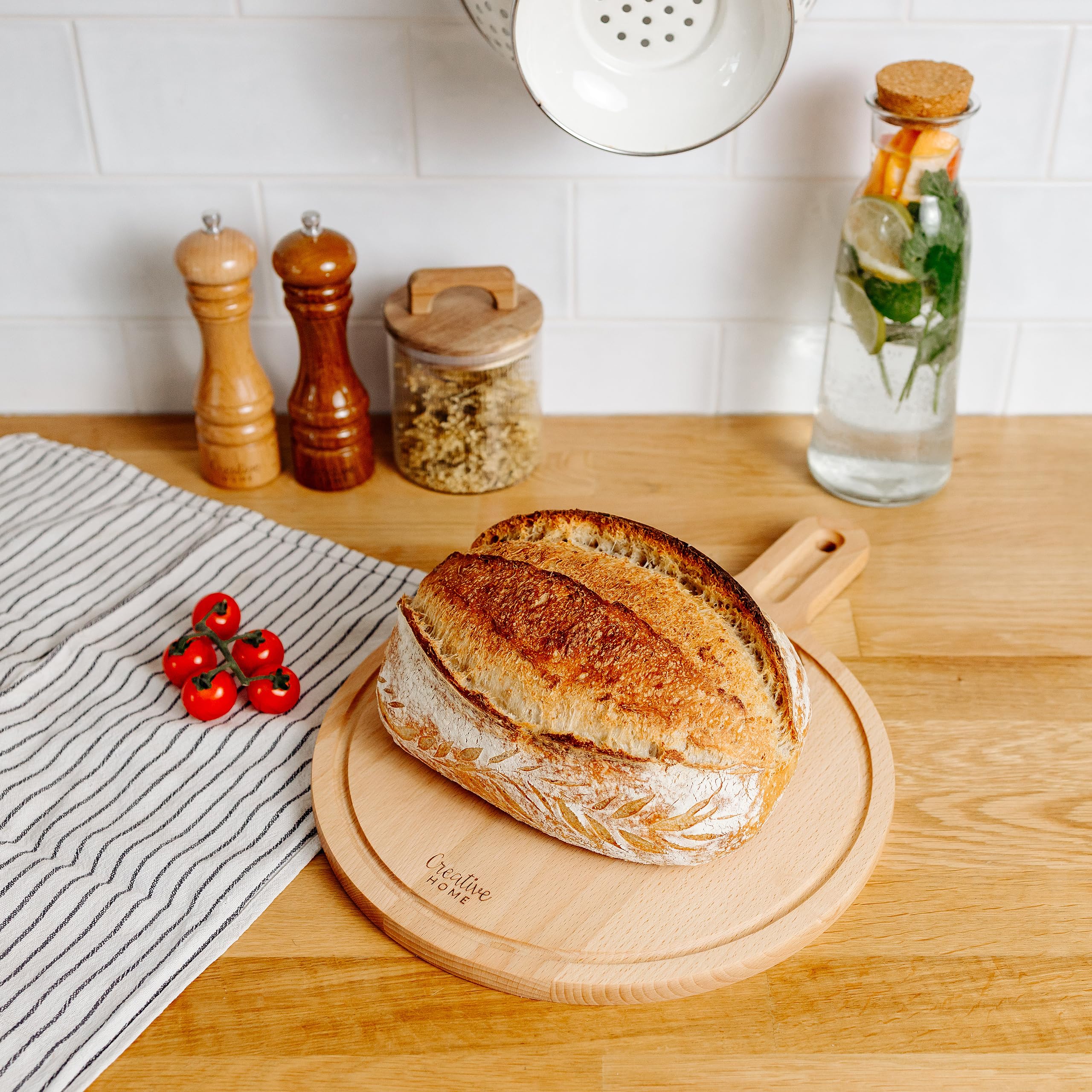 creative-home-accessoires-cuisine-planche-bois-40x30-cm-pizza image 5