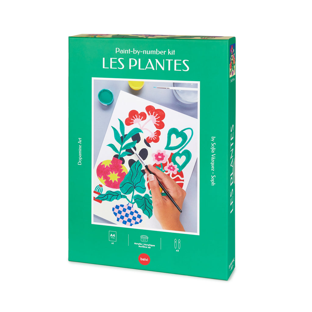 balvi-lifestyle-les-plantes-kit-peinture-par-num-ros-plantes image 1