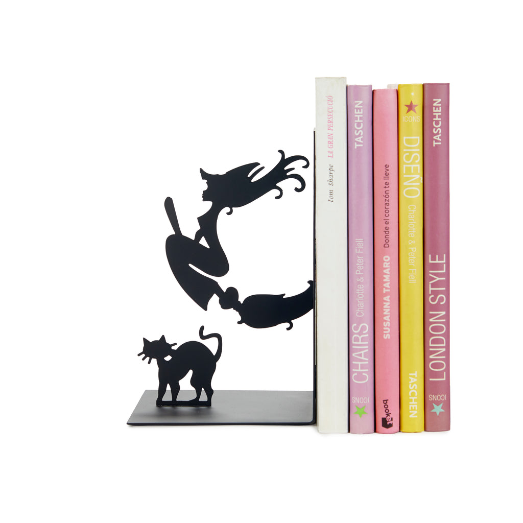 balvi-desk-magic-serre-livres-sorci-re-balai-biblioth-que-d-co image 1
