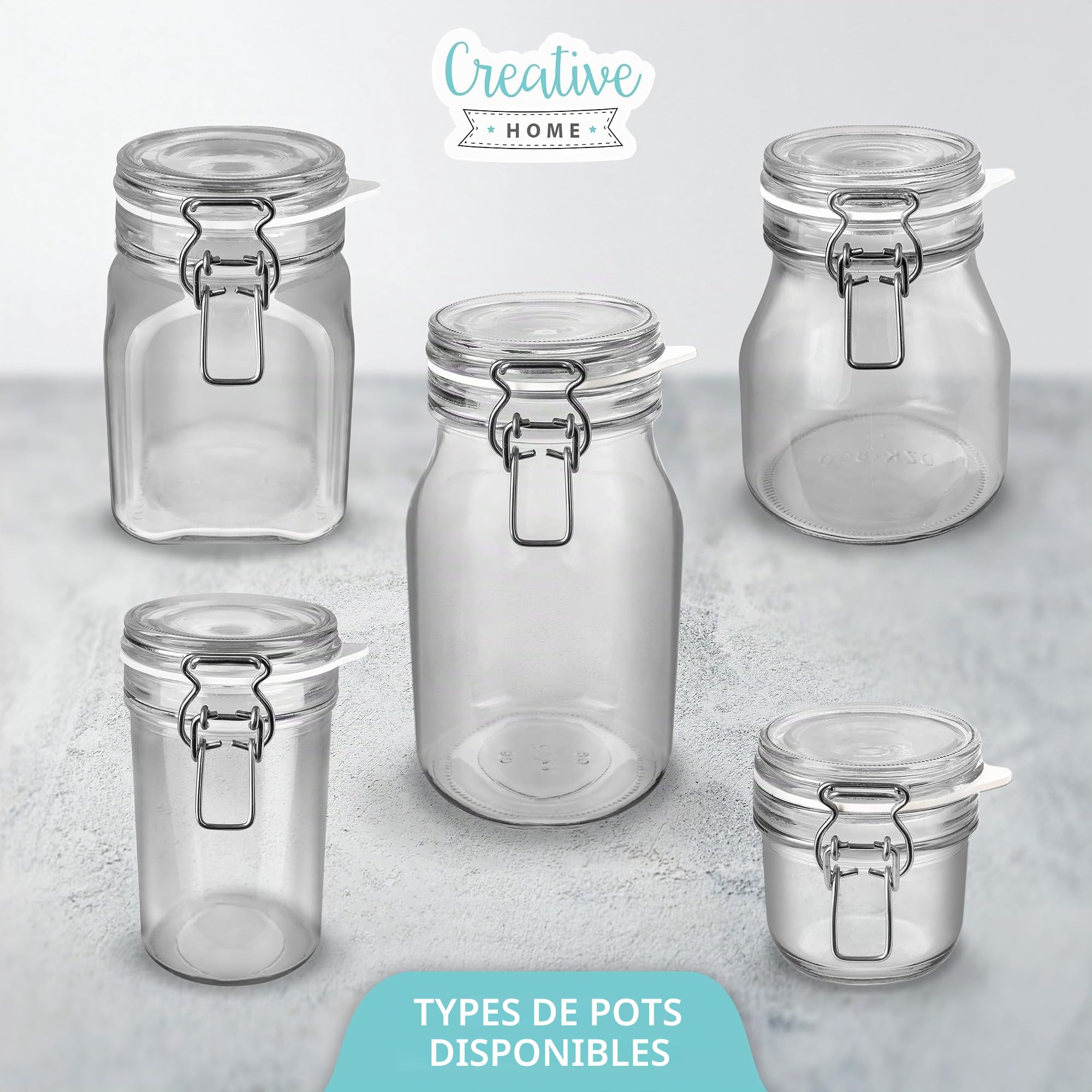 creative-home-bocaux-en-verre-herm-tiques-bocal-1l-lot-6-herm-tique image 6