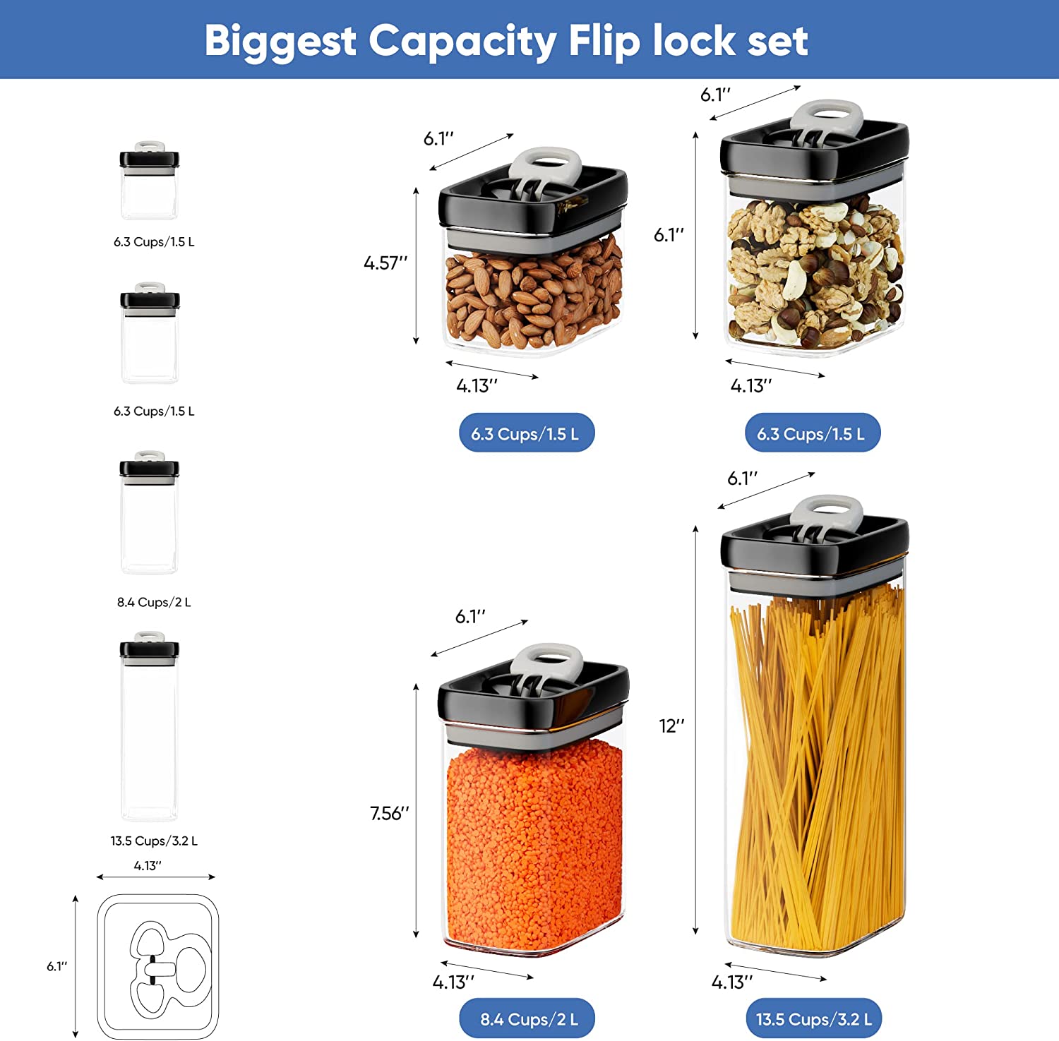 chef-s-path-flip-lock-bo-tes-herm-tiques-7-pi-ces-sans-bpa image 2