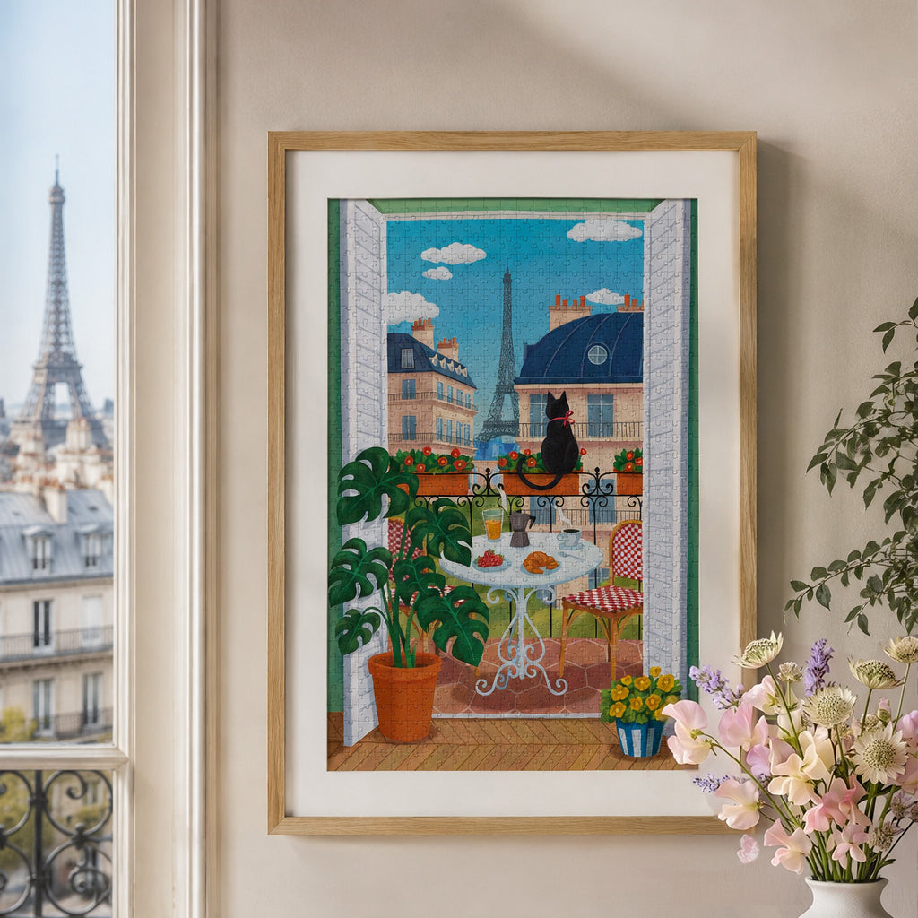 balvi-breakfast-in-paris-puzzle-1000-pi-ces-chat image 3