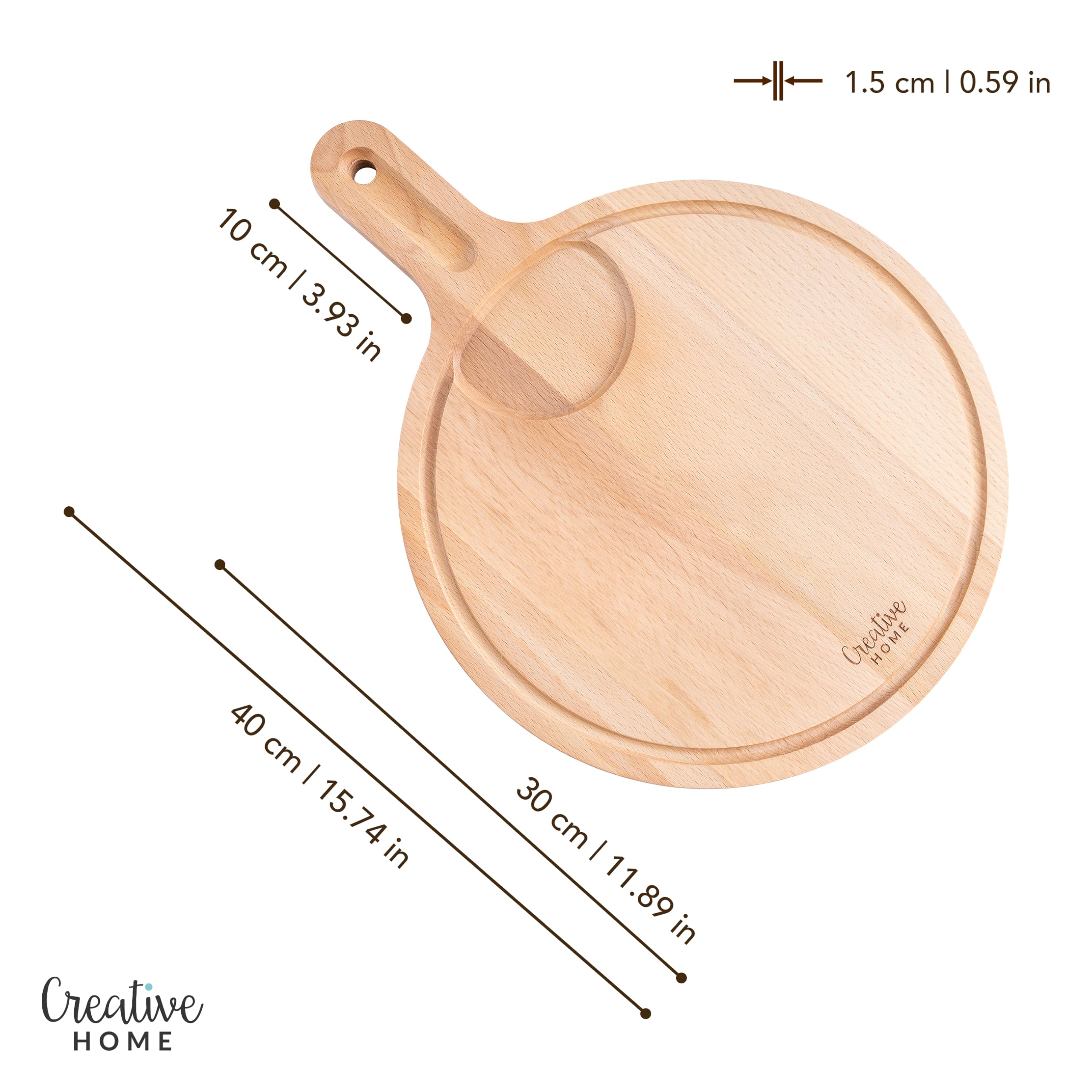 creative-home-accessoires-cuisine-planche-bois-40x30-cm-pizza image 3