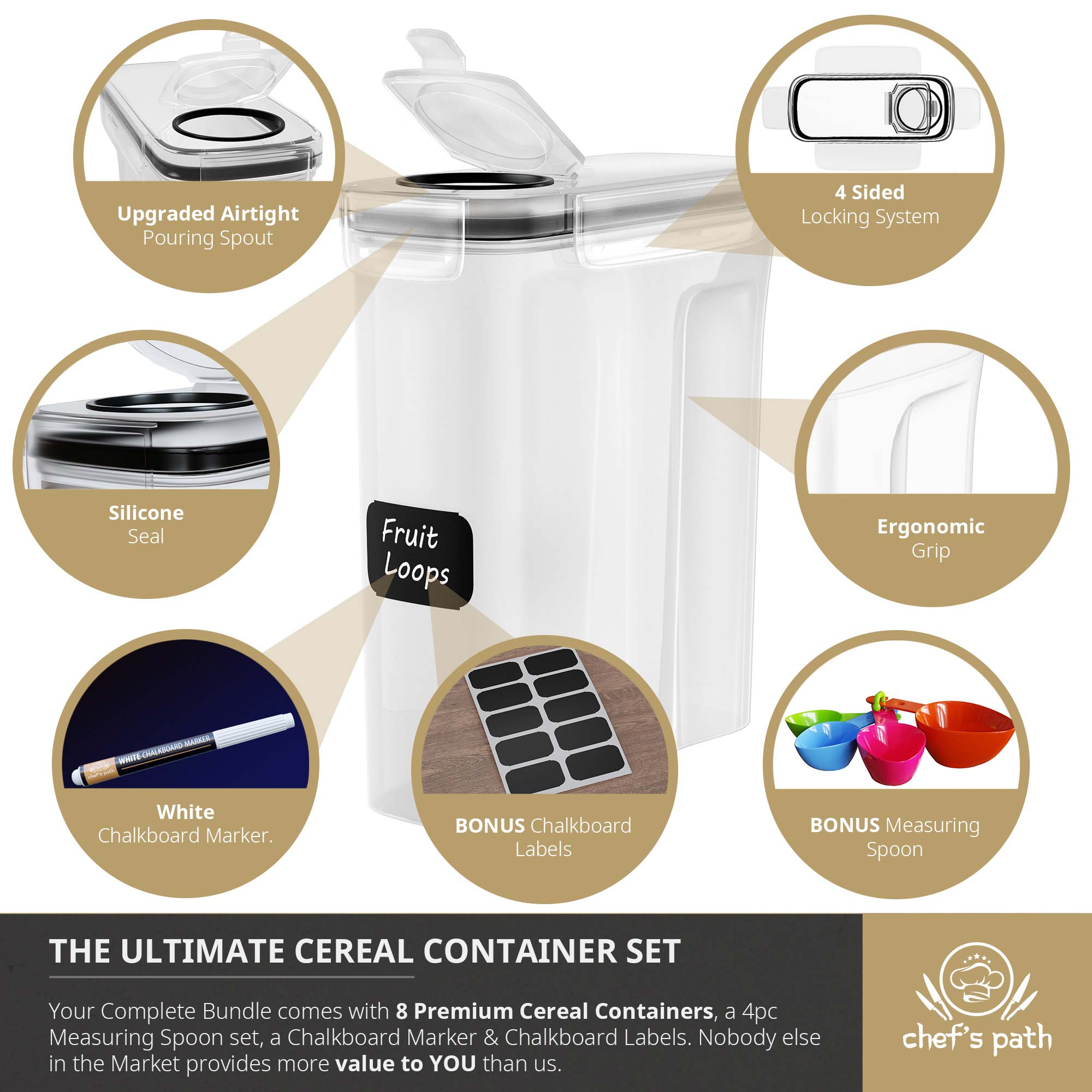 chef-s-path-cereal-containers-bo-te-c-r-ales-herm-tique-lot-8 image 7