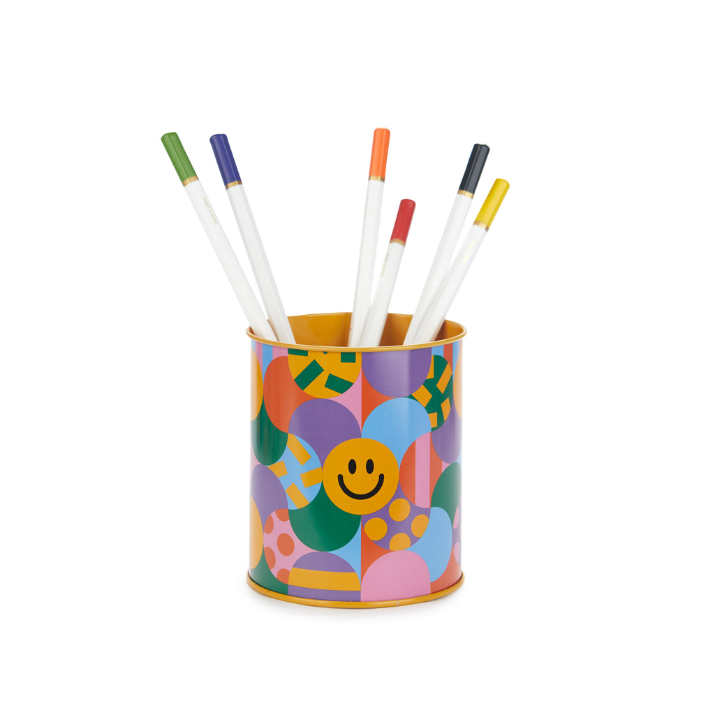 balvi-desk-los-pepes-smileys-pot-crayons-jaune image 1