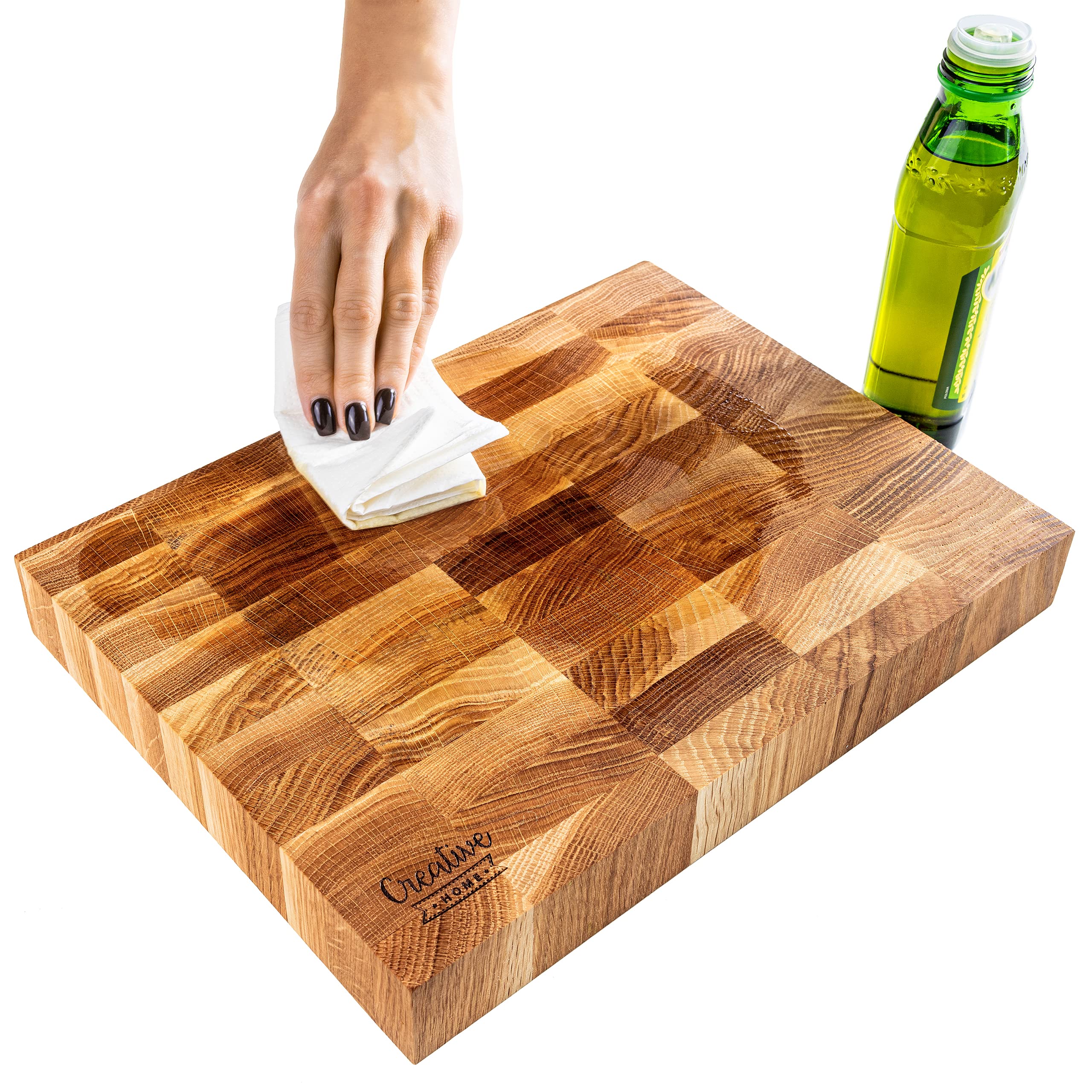 creative-home-grande-planche-d-couper-bois-32x24x4-cm-h-tre image 6
