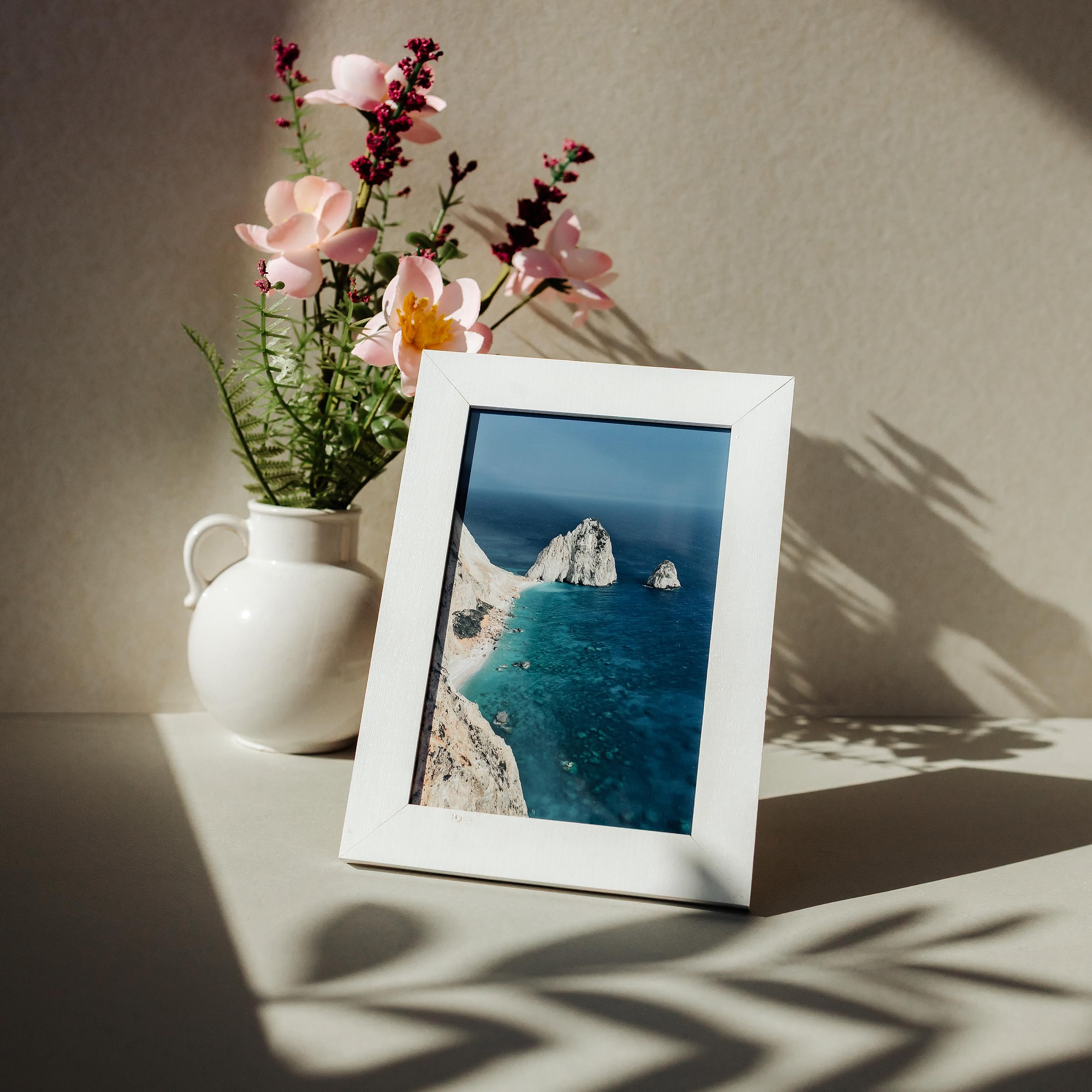 creative-home-d-coration-cadre-photo-10x15-cm-blanc-lot-2 image 2