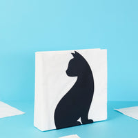 balvi-feline-porte-serviettes-chat-silhouette-noir image 2