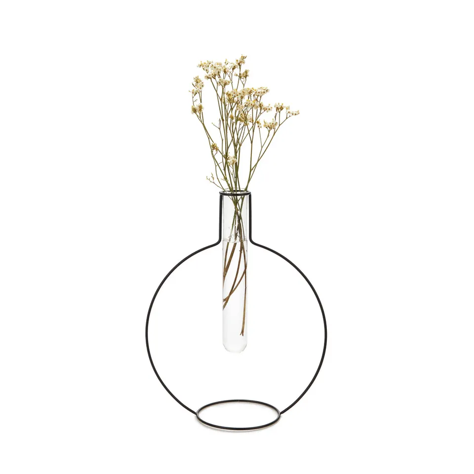 balvi-round-silhouette-xl-vase-m-tal-rond-pipette image 1