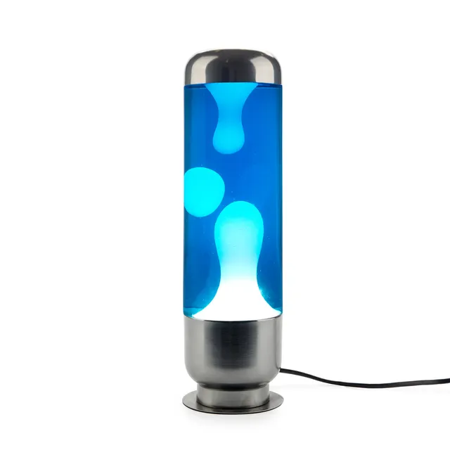 balvi-capsule-lampe-lave-bleue-aluminium-verre image 1