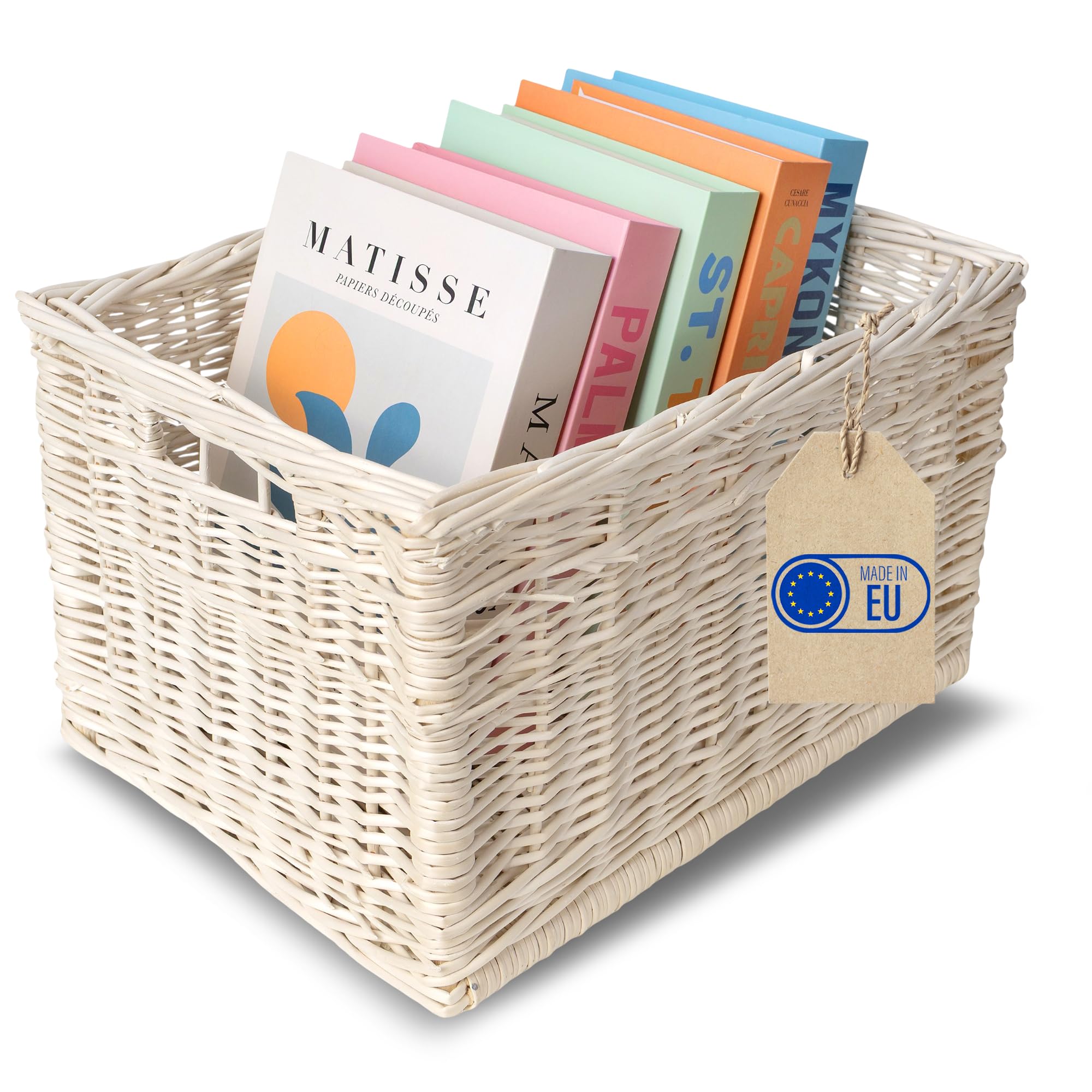 creative-home-paniers-en-osier-panier-rangement-blanc-5-kg image 1