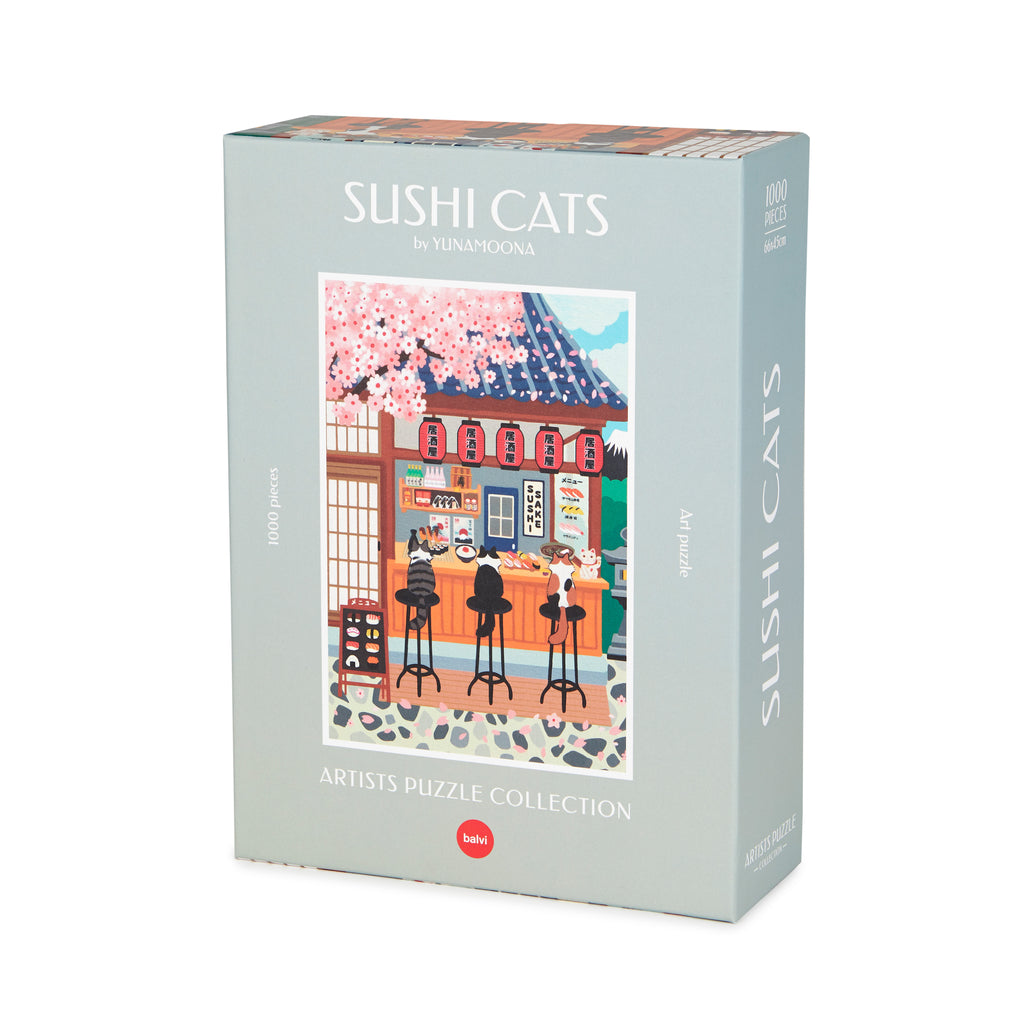 balvi-sushi-cats-puzzle-1000-pi-ces-chats-sushi image 1