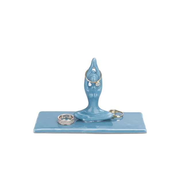 balvi-asana-porte-bijoux-plateau-bleu-yoga image 1