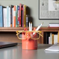 balvi-desk-nosy-buddy-chat-pot-crayons-porte-lunettes-2-en-1 image 3