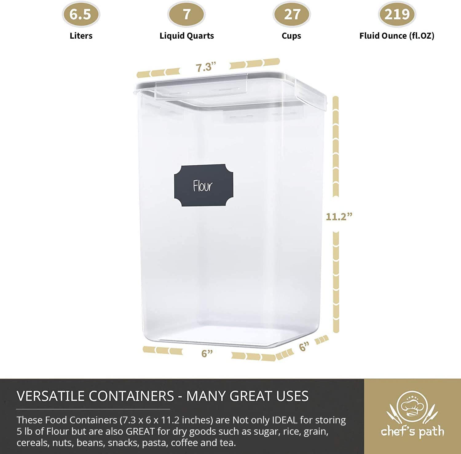 chef-s-path-extra-large-bo-te-farine-herm-tique-6-5l-lot-de-4 image 7
