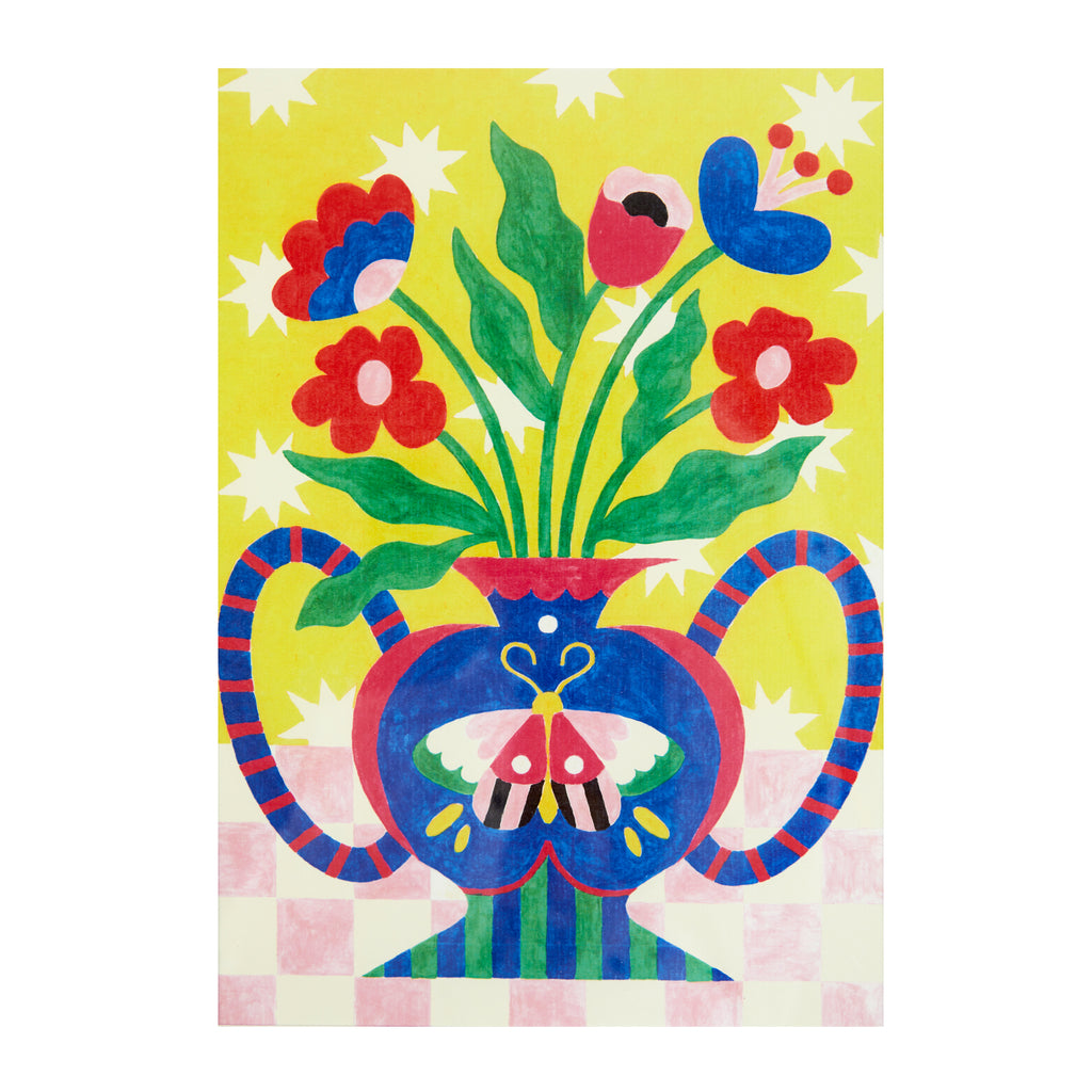 balvi-lifestyle-le-papillon-kit-peinture-par-num-ros-fleurs image 4