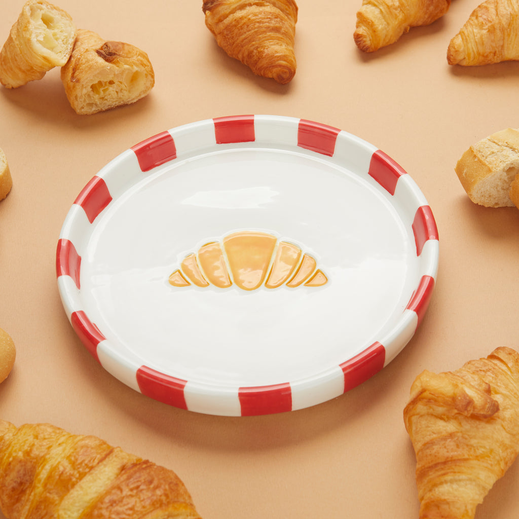 balvi-kitchen-croissant-plate-assiette-c-ramique-verte image 2