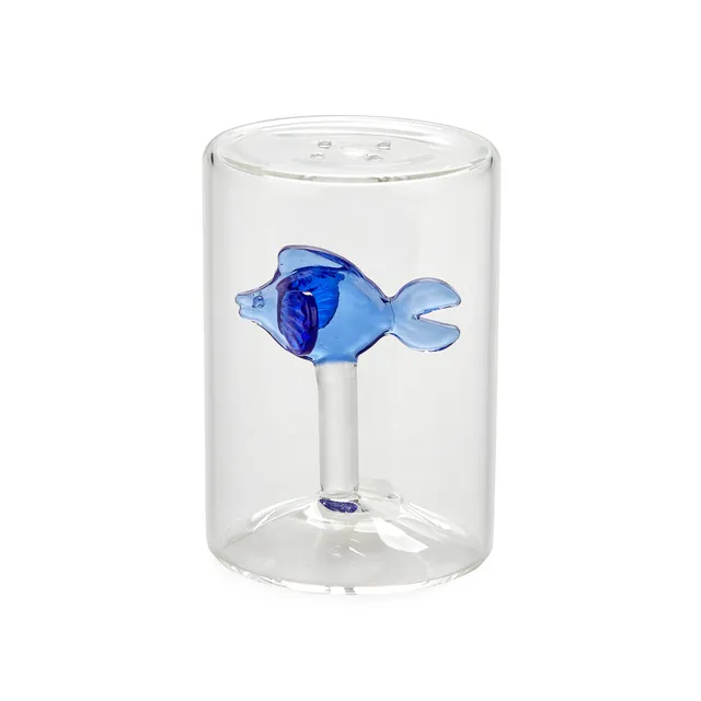 balvi-kitchen-atlantis-fish-sali-re-poisson-bleu-verre image 1