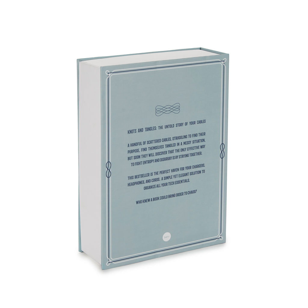 balvi-knots-and-tangles-bo-te-livre-rangement-turquoise image 7