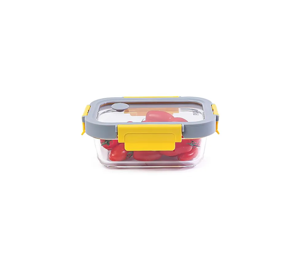 pika-glassshock-bo-te-alimentaire-verre-couvercle-verre-640-ml-silicone image 1