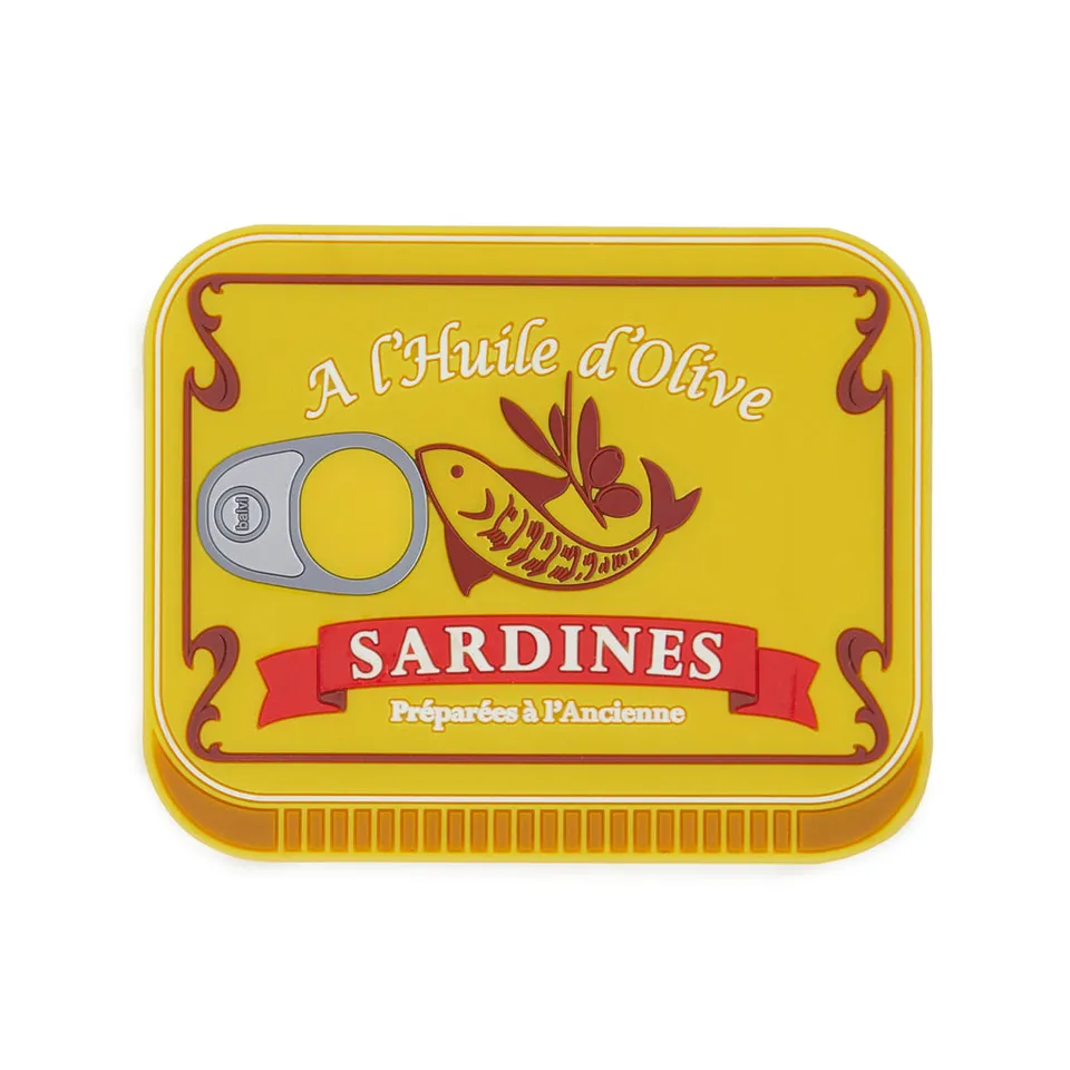 balvi-kitchen-sardines-dessous-de-plat-jaune-plastique image 1