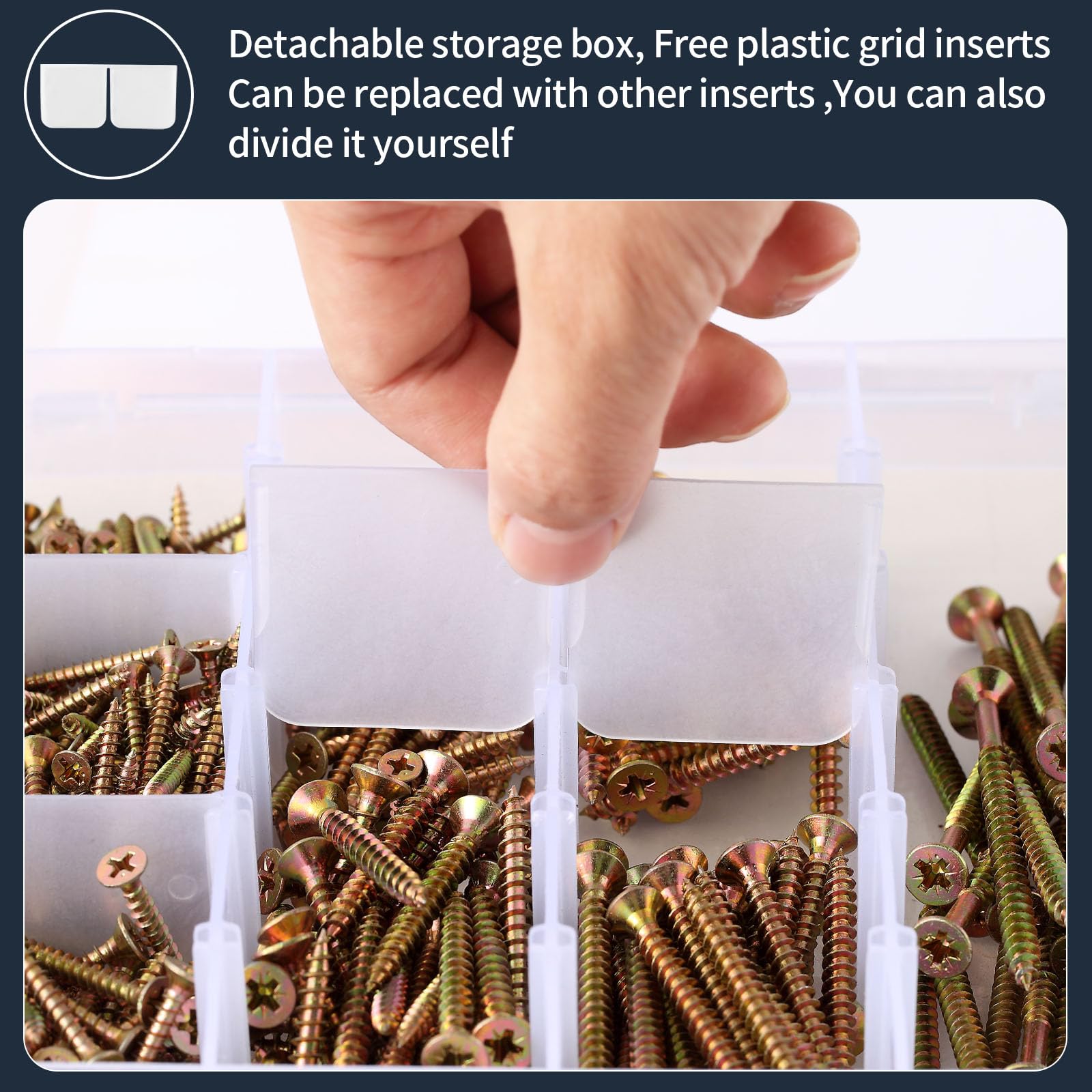 ordeluxe-vis-bois-autotaraudeuses-800pcs-acier-t-te-plate image 6