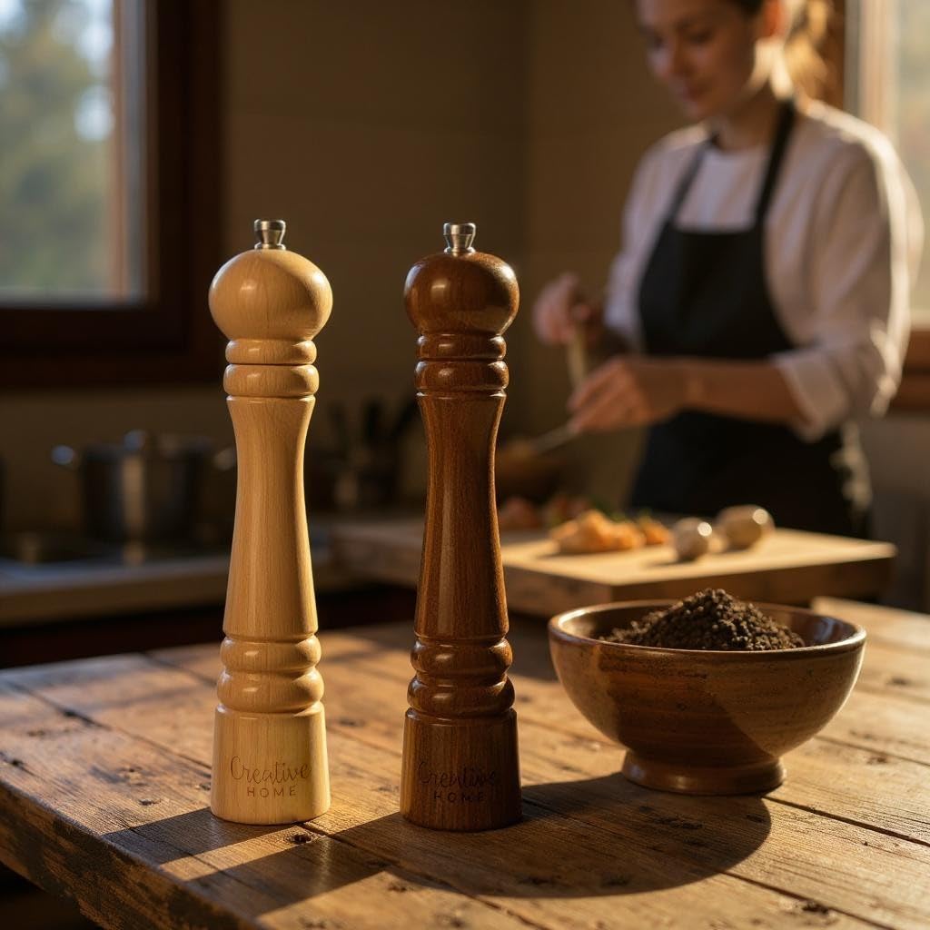 creative-home-duo-moulin-poivre-sel-bois-31-5cm-manuel image 8