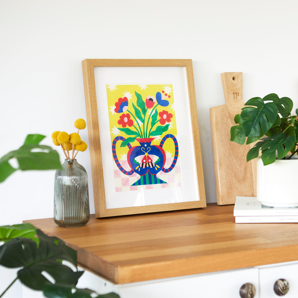 balvi-lifestyle-le-papillon-kit-peinture-par-num-ros-fleurs image 3