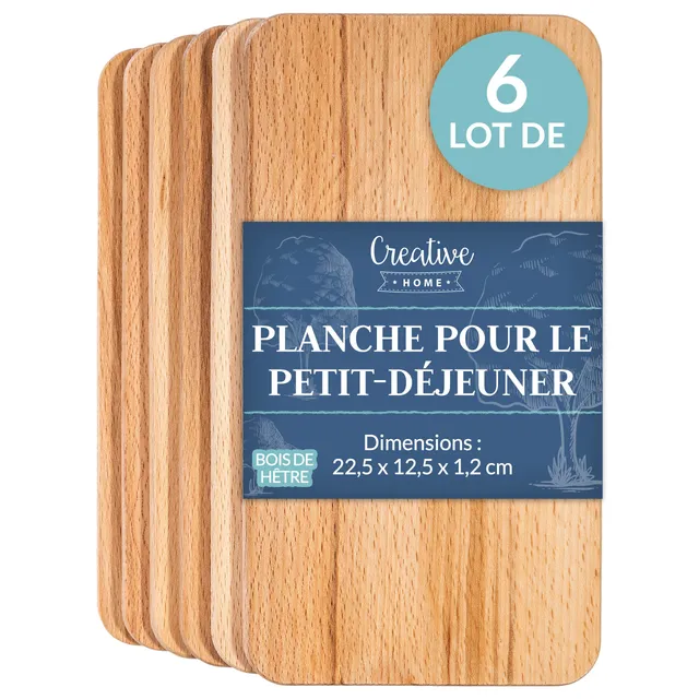 creative-home-planche-d-couper-bois-22-5cm-lot-6-h-tre image 1