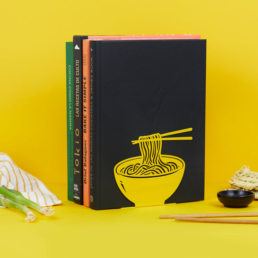balvi-desk-ramen-bookend-serre-livre-jaune-m-tal image 2