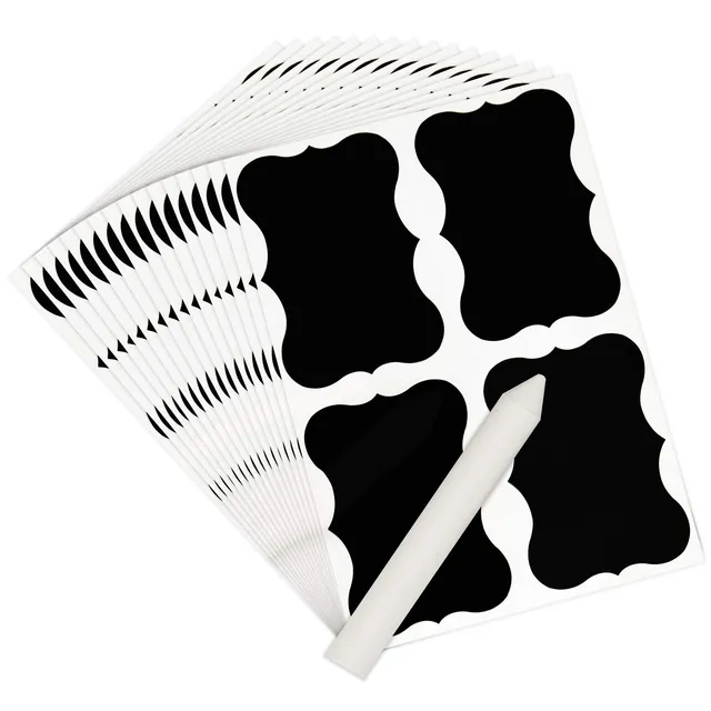 creative-home-tiquettes-r-inscriptibles-160-tiquettes-ardoise-bocaux image 1