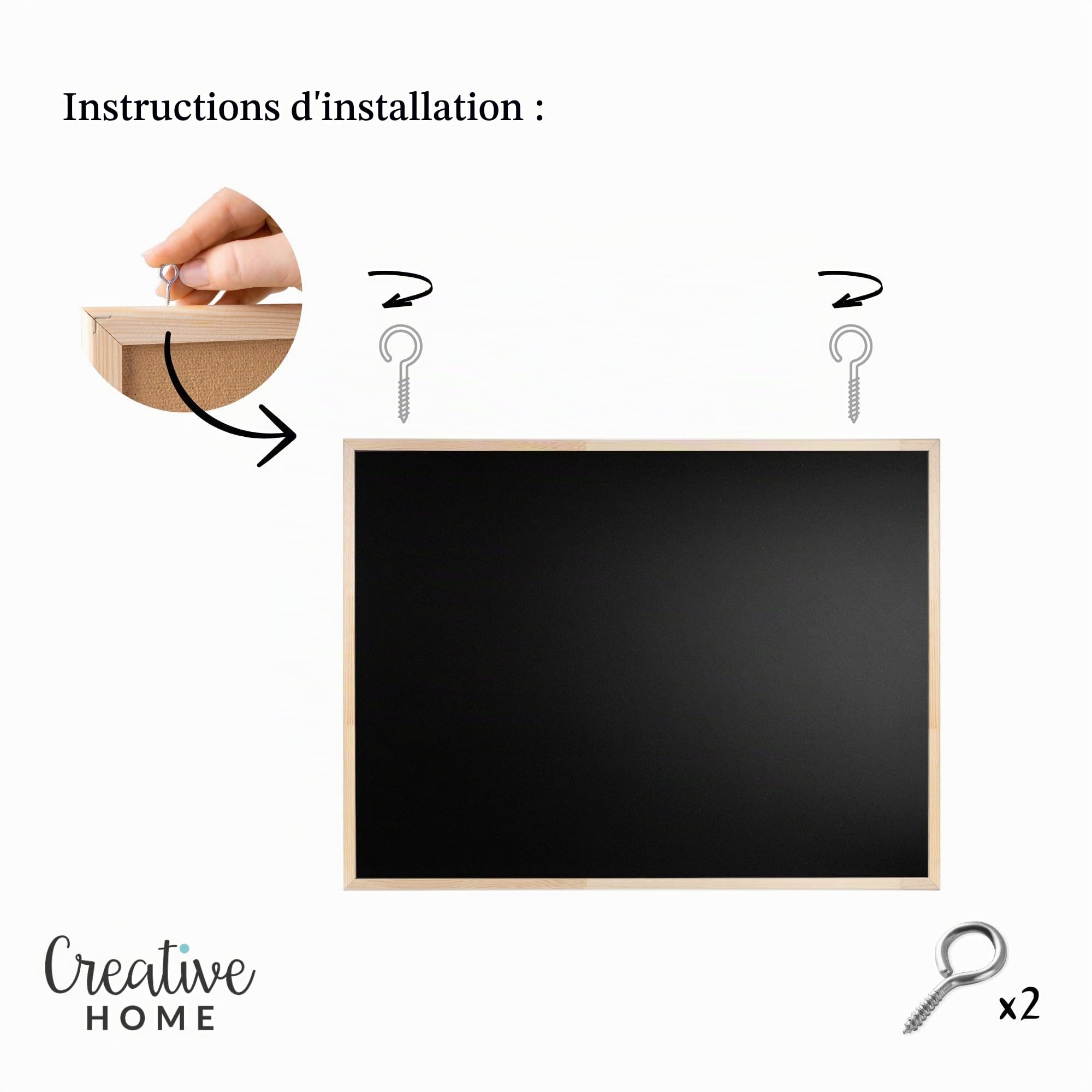 creative-home-tableau-craie-ardoise-murale-80x60-cm-non-magn-tique image 7