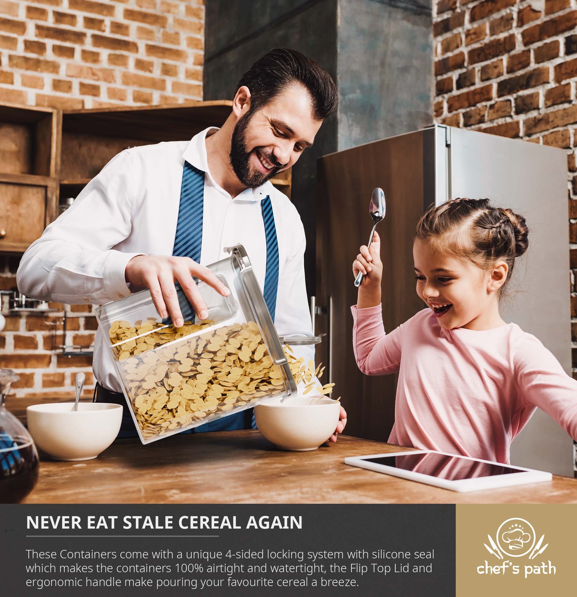 chef-s-path-cereal-containers-bo-te-c-r-ales-6-3l-lot-de-2 image 2