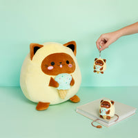 balvi-home-decor-fluffy-kawaii-minty-coussin-chat image 3