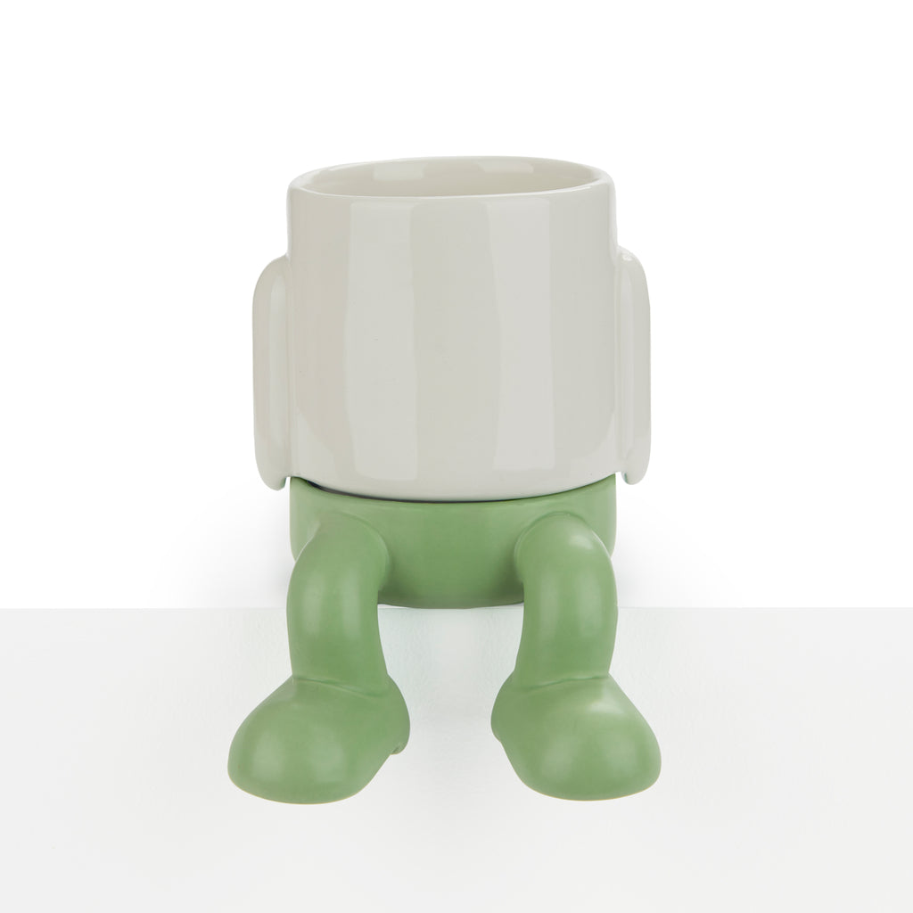 balvi-mr-dangly-mini-pot-plante-c-ramique-vert-jambes image 6