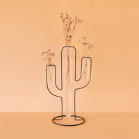 balvi-home-decor-cactus-silhouette-vase-m-tal-cactus image 2