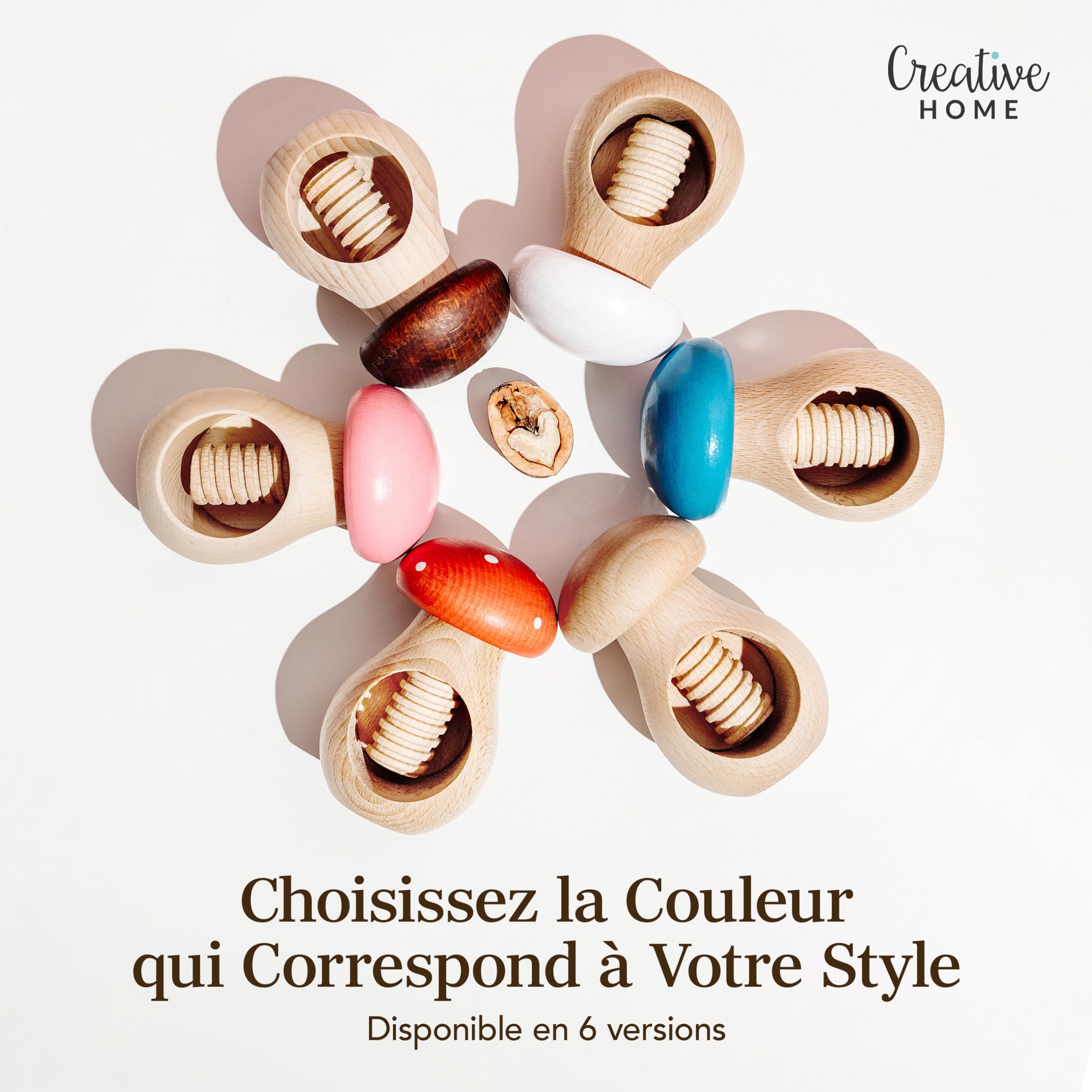creative-home-accessoires-cuisine-casse-noix-bois-marron-champignon image 7